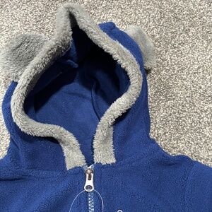 Fleece baby jacket/bunting